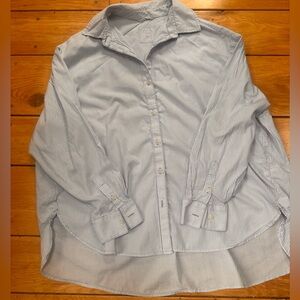 Aerie Blue Stripe Button Down Shirt Size Small